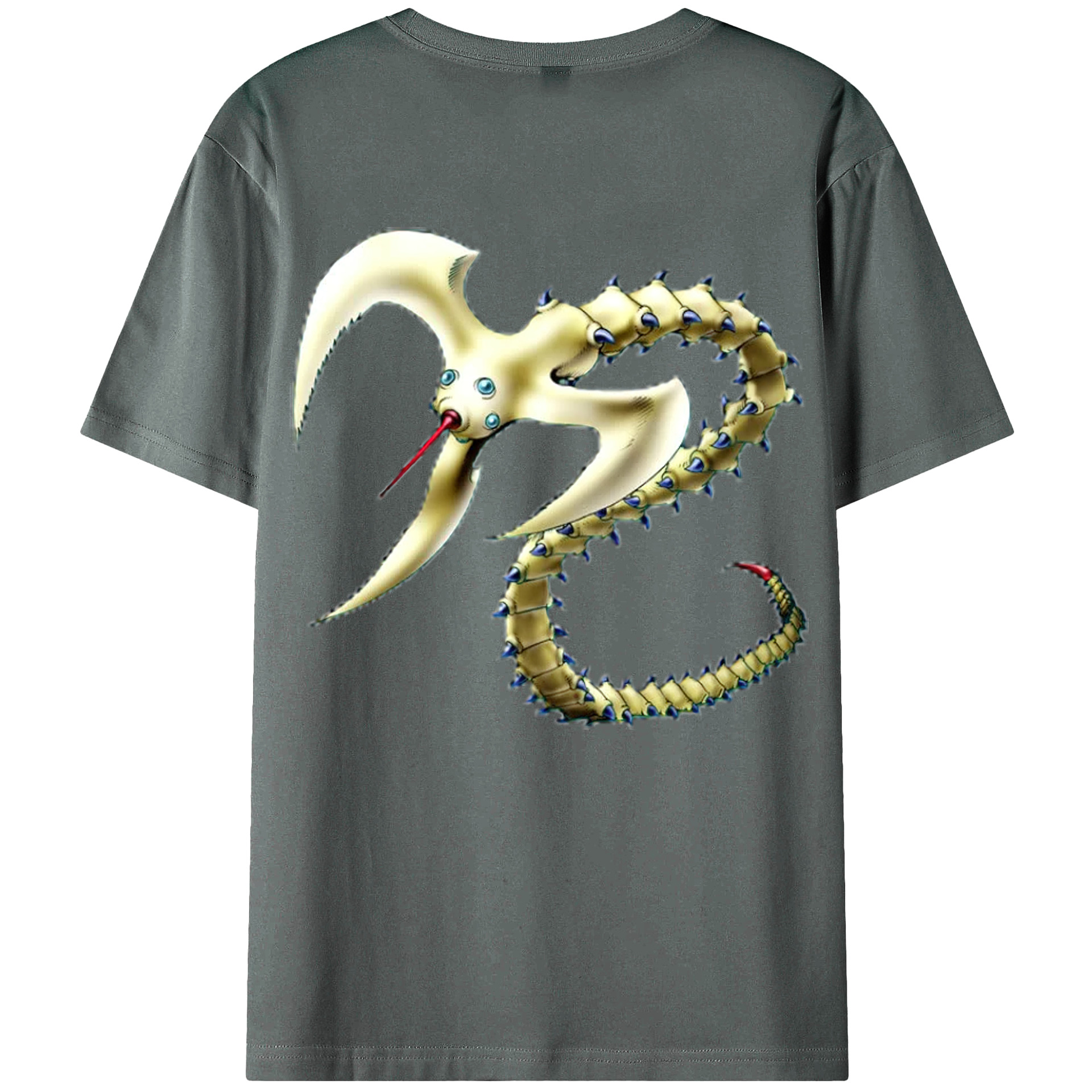 （画像用） 遊☆戯☆王 Yu-Gi-Oh! 綿100％ メンズ半袖Tシャツ（バックプリント） 通気性